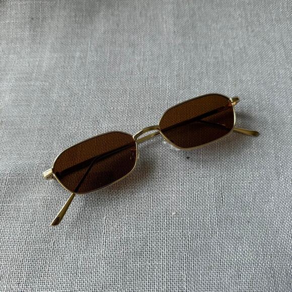 Gold frame sunglasses casual WMNS2 - Picture 4 of 4